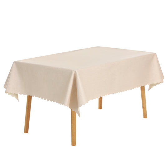 1 Pack Rectangle Tablecloth, Oil-Proof, Spill-Proof, and Water Resistance PVC Table Cover