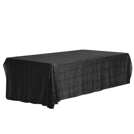 1 Pack Rectangle Tablecloths, Polyester Sequin Table Cover