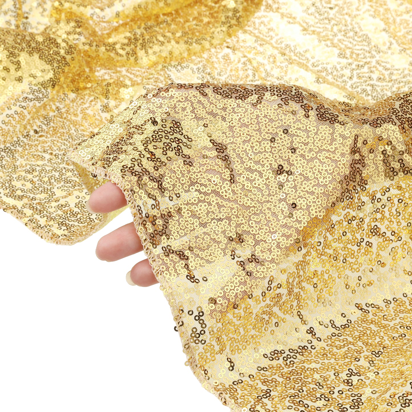 1 Pack Rectangle Tablecloths, Polyester Sequin Table Cover