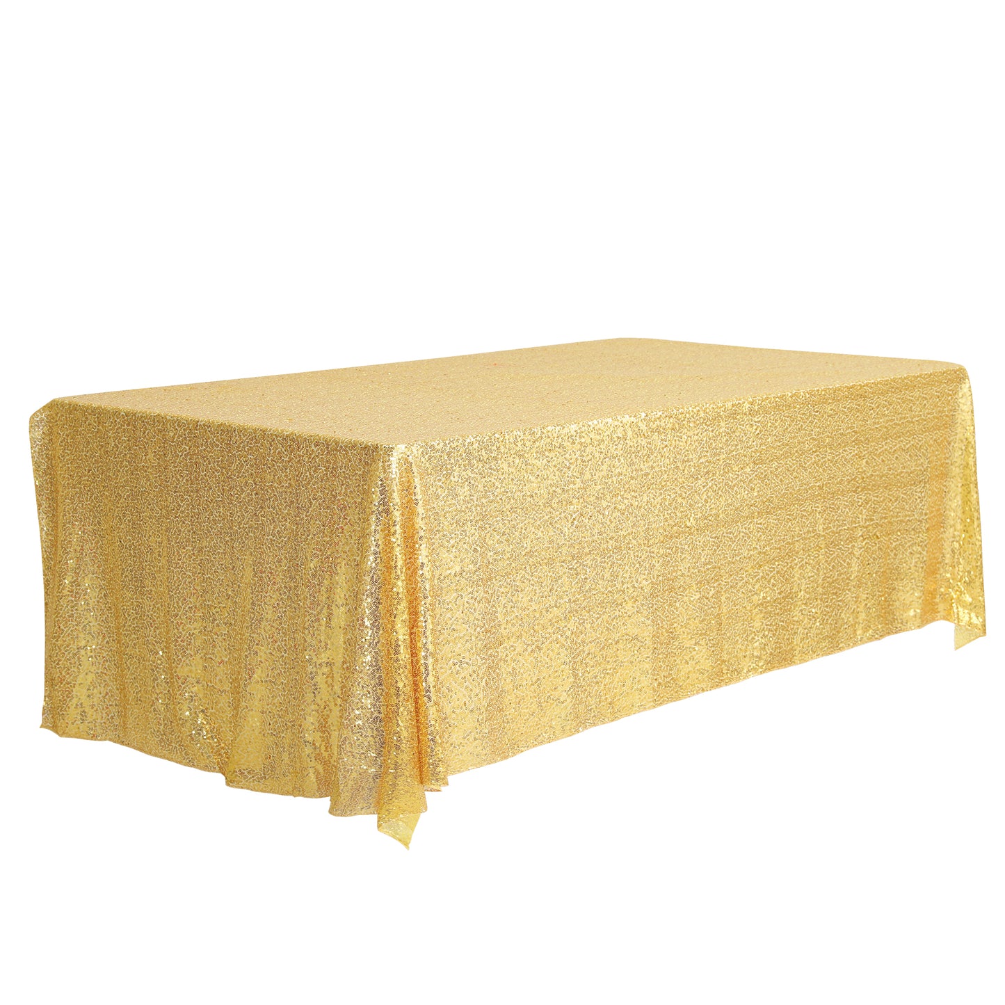 1 Pack Rectangle Tablecloths, Polyester Sequin Table Cover