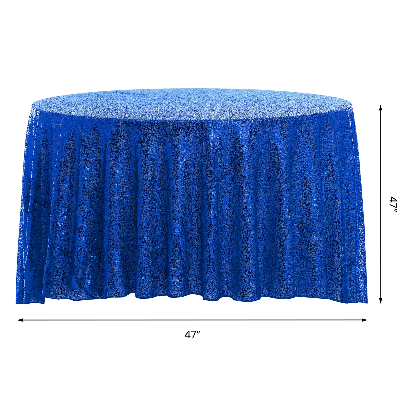 1 Pack Round Tablecloth, Polyester Sequin Table Cover