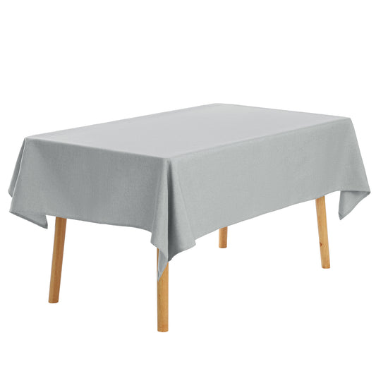 1 Pack Rectangle Tablecloth, Cotton Linen Waterproof Spillproof Wrinkle Free Table Cover