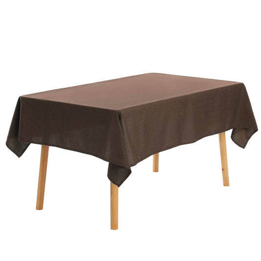 1 Pack Rectangle Tablecloth, Cotton Linen Waterproof Spillproof Wrinkle Free Table Cover