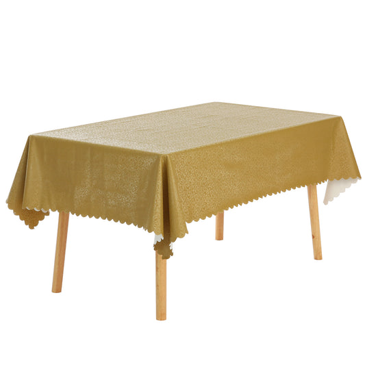 Mantel rectangular de vinilo impermeable, lavable y resistente a las arrugas (paquete de 1)