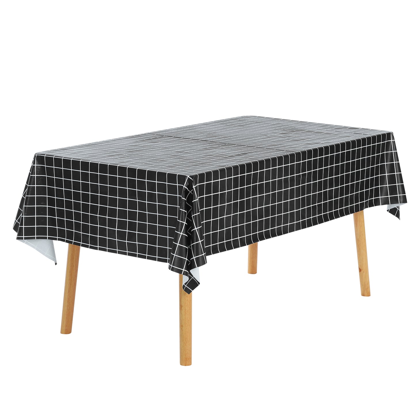 Mantel rectangular de PVC resistente a las arrugas e impermeable (1 unidad)