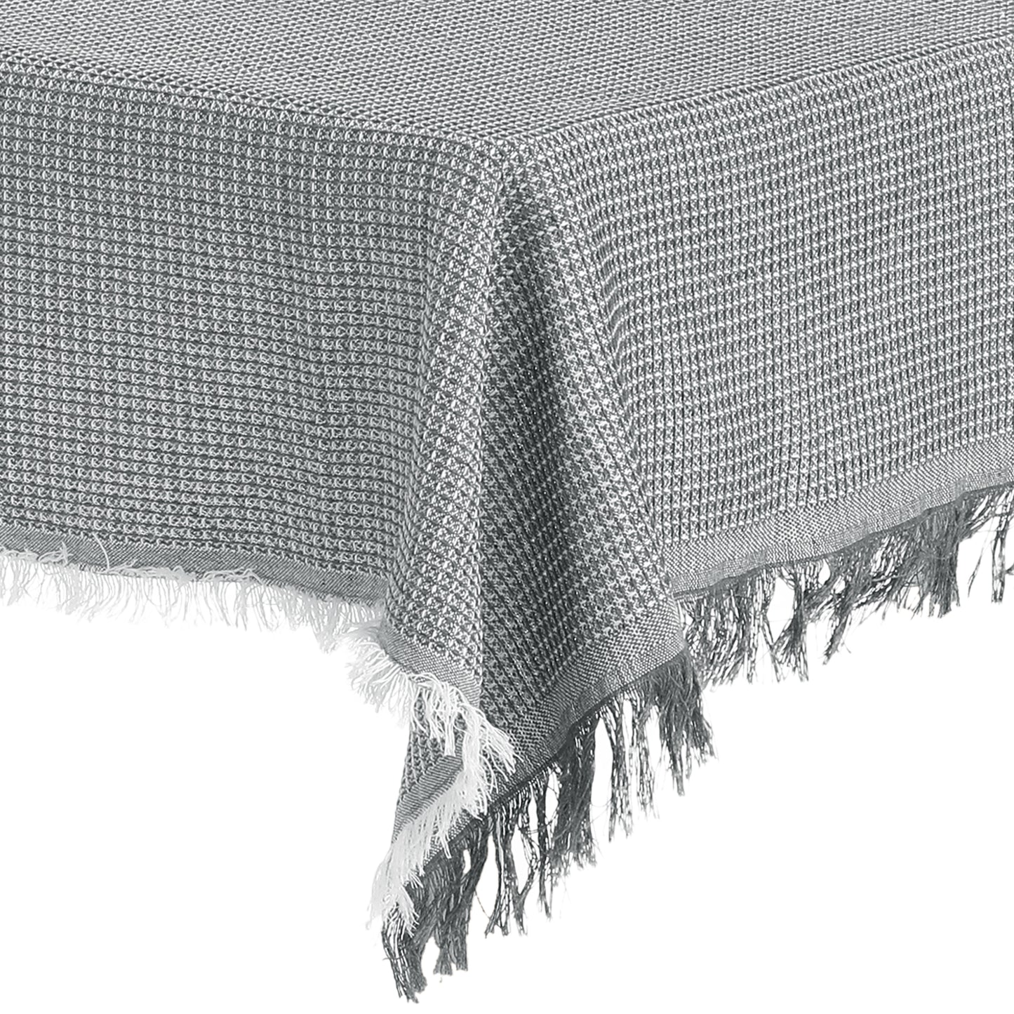 1 paquete de mantel rectangular de lino y algodón.