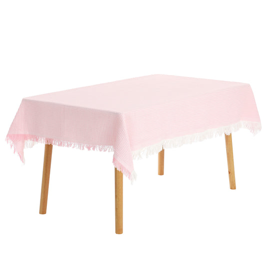 1 Pack Rectangle Tablecloth, Cotton Linen Table Cover