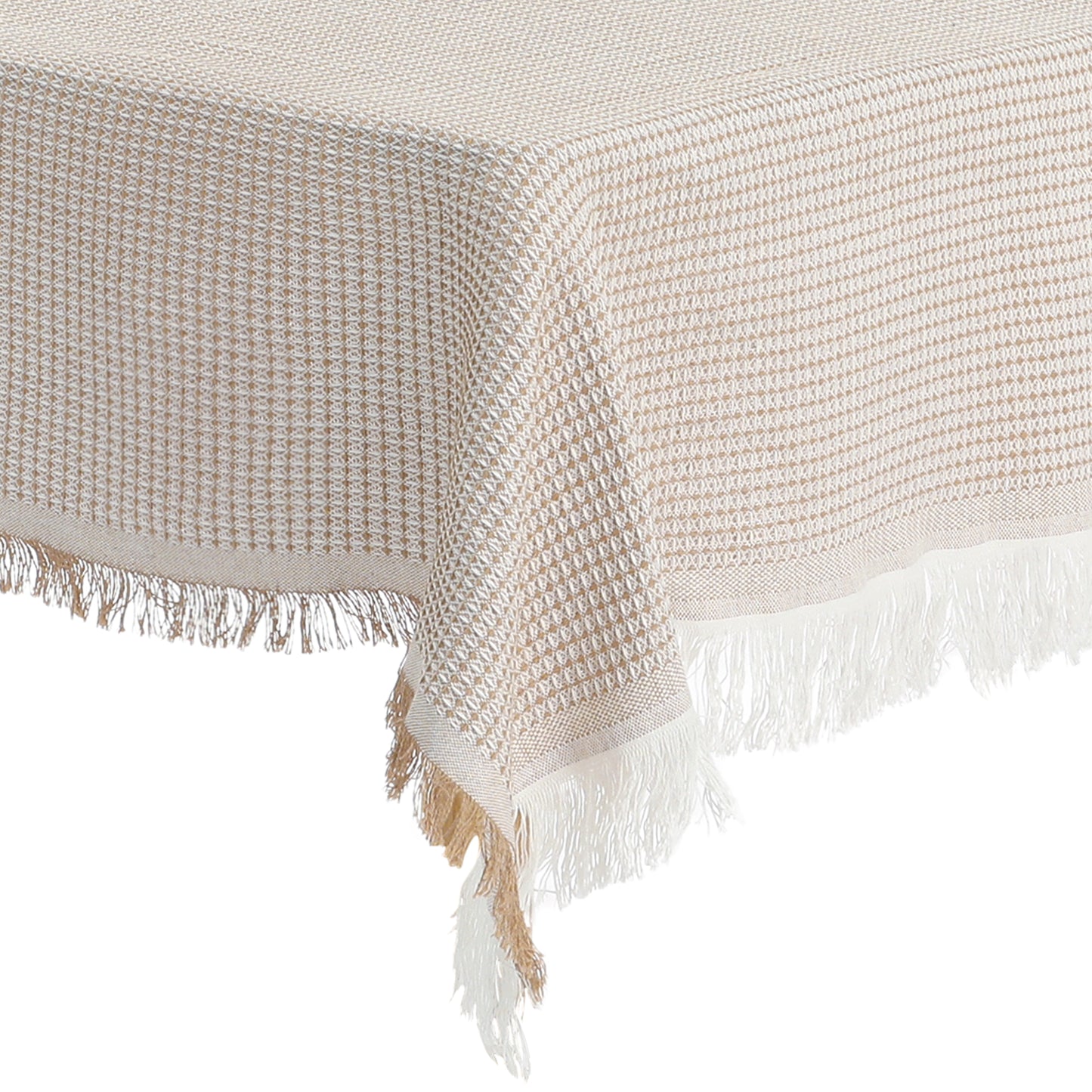 1 Pack Rectangle Tablecloth, Cotton Linen Table Cover