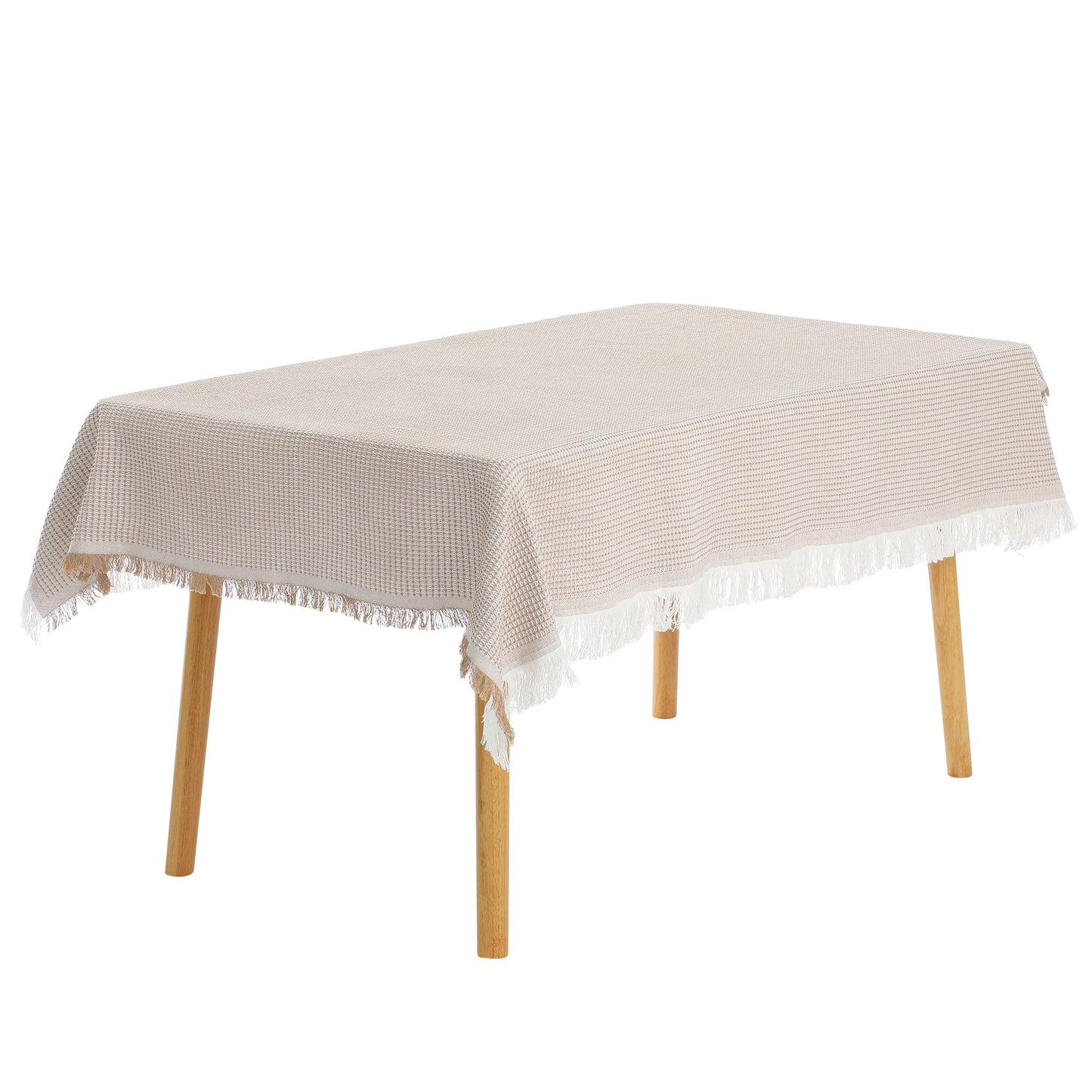 1 Pack Rectangle Tablecloth, Cotton Linen Table Cover