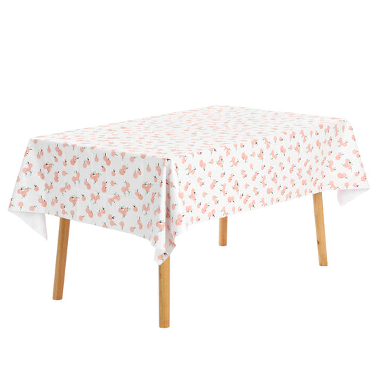 Mantel rectangular de PVC, impermeable, con diseño floral, 1 unidad