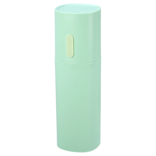 Estuche ligero de viaje para cepillos de dientes (1 pieza, 19 x 6 cm), color verde