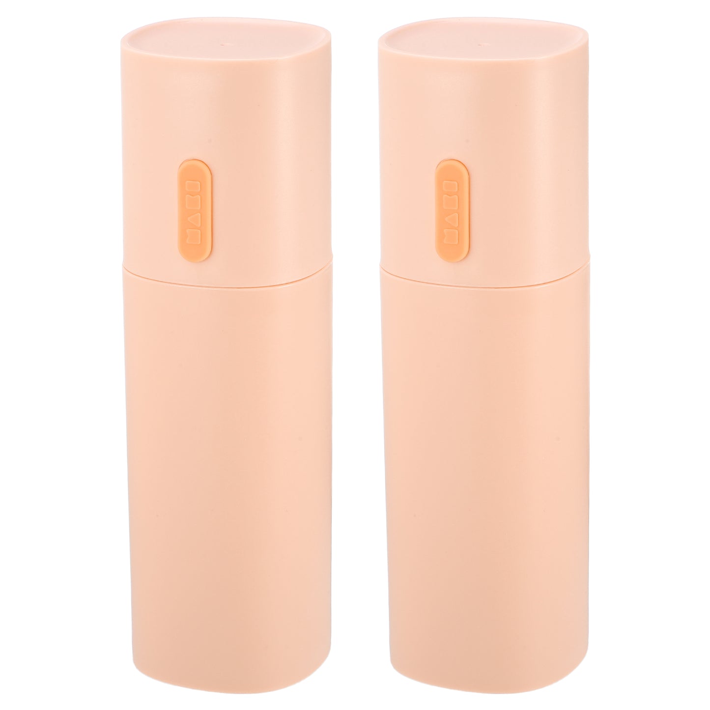 2 Pcs Lightweight Traveling Toothbrush Holders Case, 7.68"x2.36" Pink