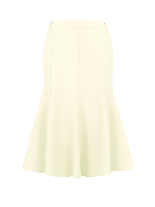 Women's Office Skirt Below Knee Lenght High Waist Fishtail Skirt