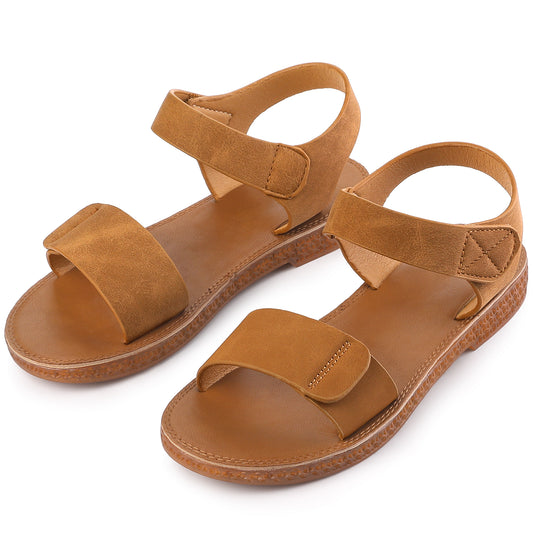 Women's Fisherman Crisscross Straps Open Toe Ankle Strap Flat Sandals