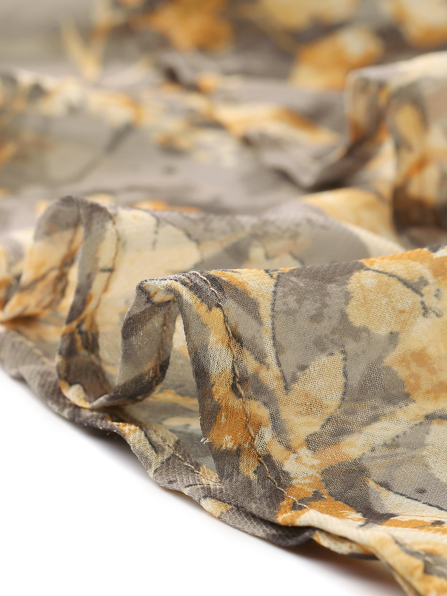 Women's Printed Skirt Summer Chiffon Ruffle Tiered Flowy Midi Skirt