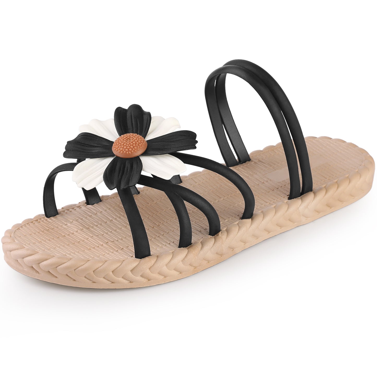 Women's Espadrille Floral Beach Sandals Slip On Slides Sandals