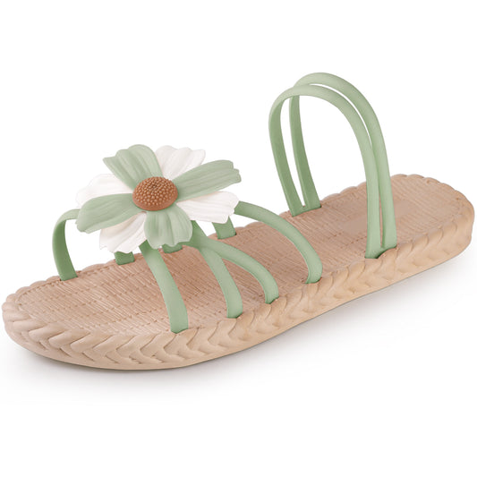 Women's Espadrille Floral Beach Sandals Slip On Slides Sandals