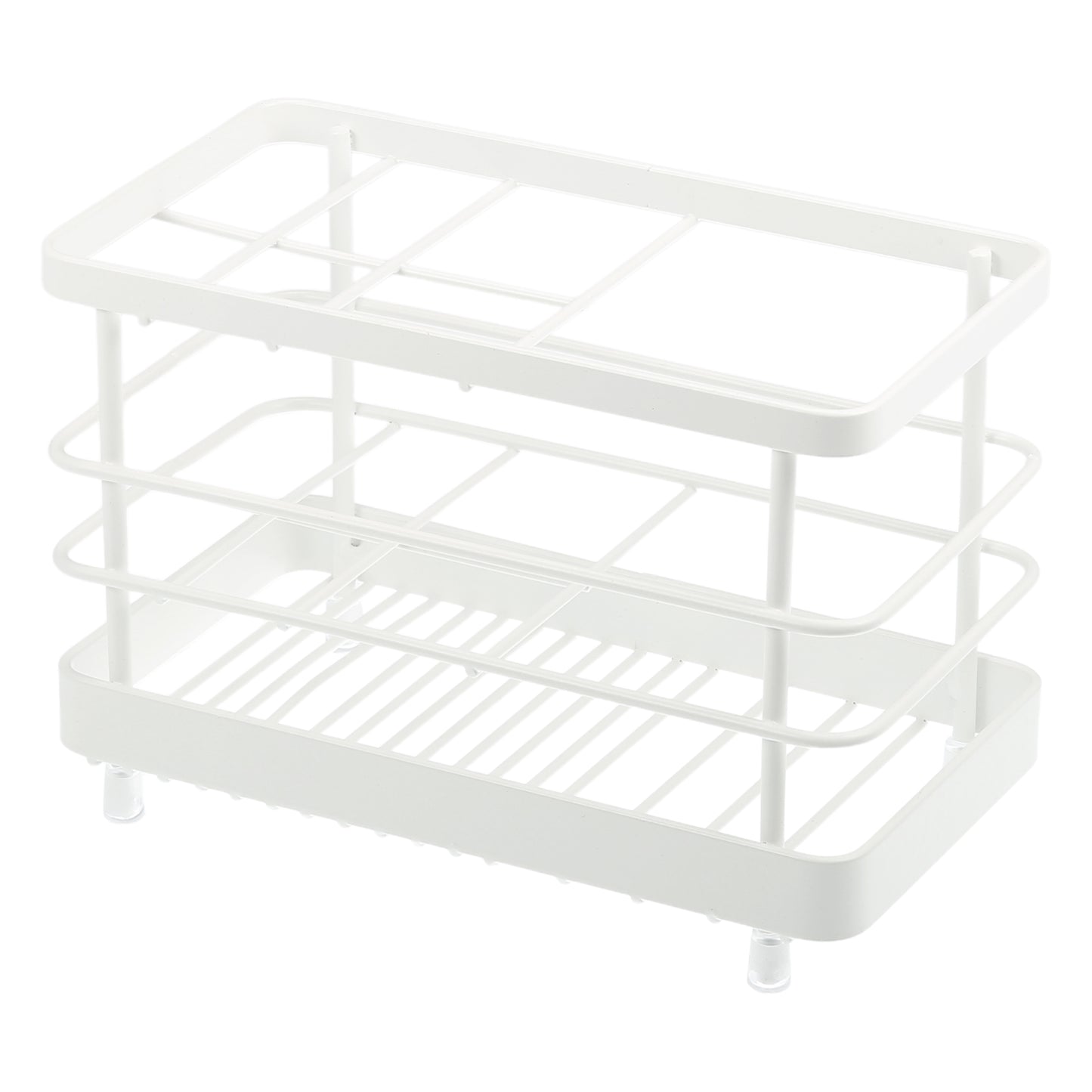 304 Stainless Steel Toothbrush Holder Stand, Bathroom Accessories Organizer, White White