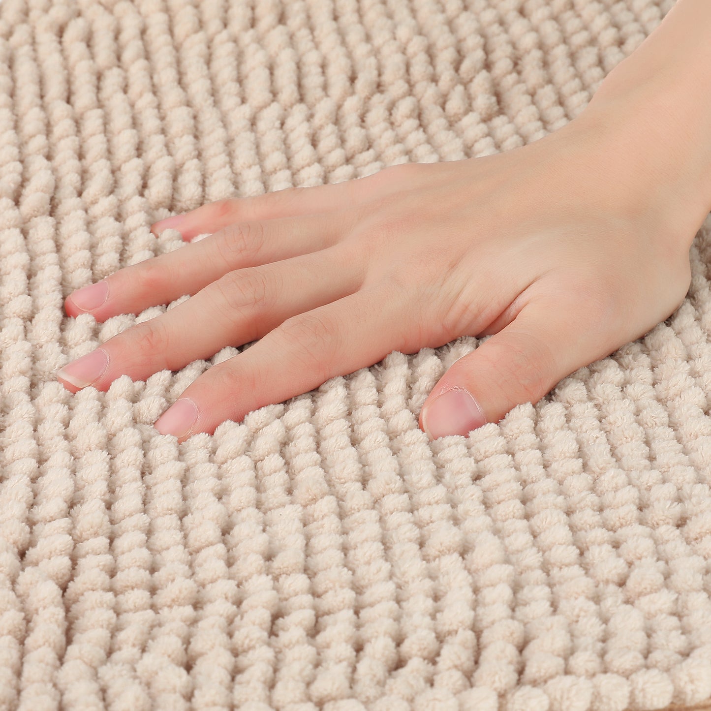 Bathroom Rugs, Soft Plush & Fluffy Bath Mats Non Slip Extra Thick Microfiber Bath Mats
