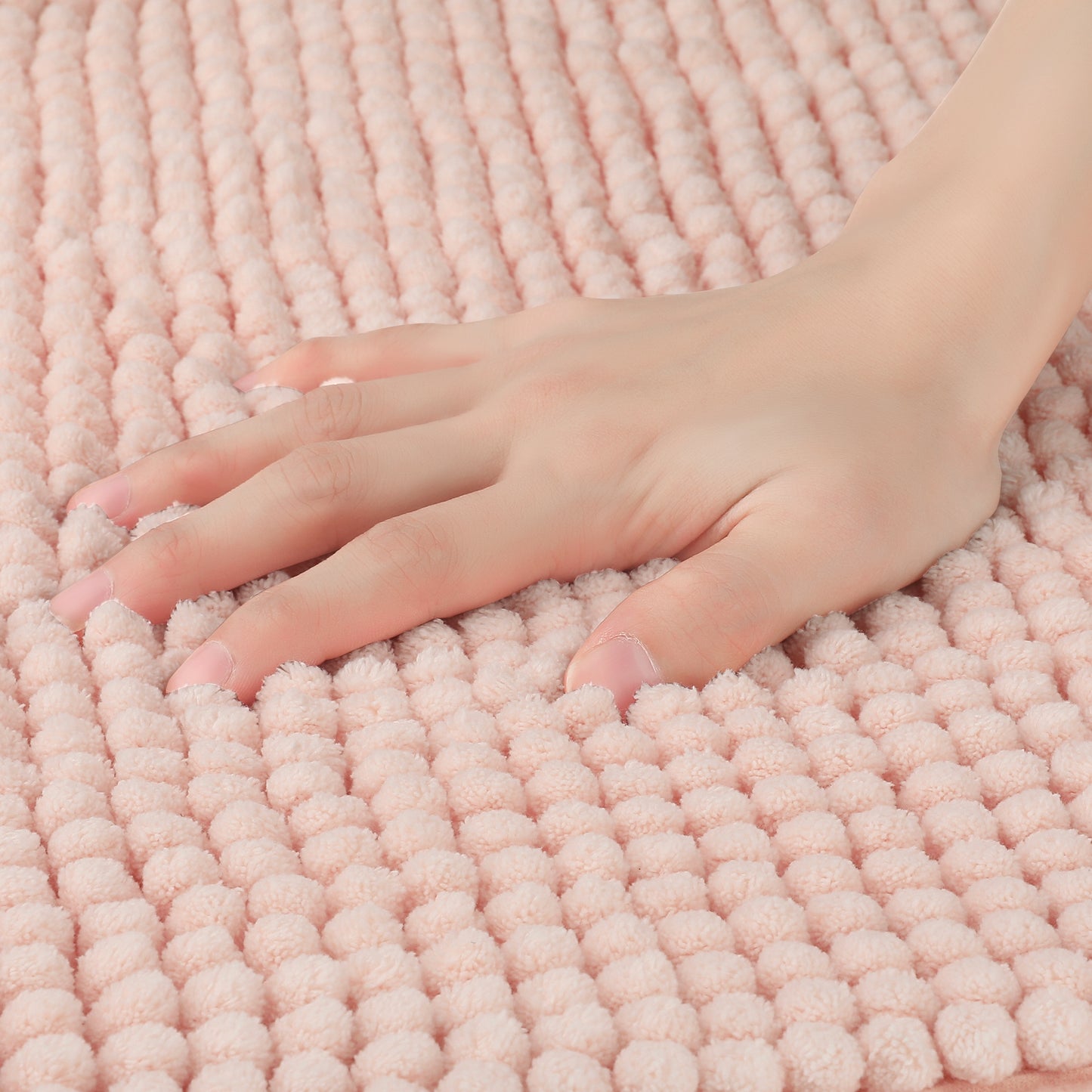 Bathroom Rugs, Soft Plush & Fluffy Bath Mats Non Slip Extra Thick Microfiber Bath Mats