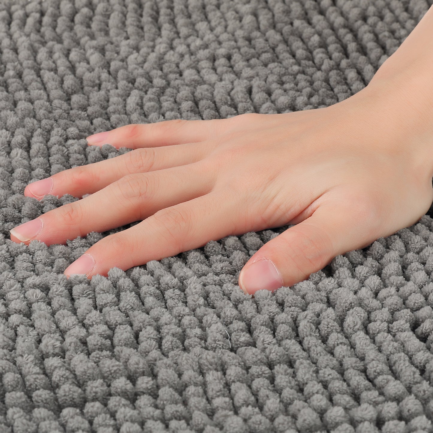 Bathroom Rugs, Soft Plush & Fluffy Bath Mats Non Slip Extra Thick Microfiber Bath Mats