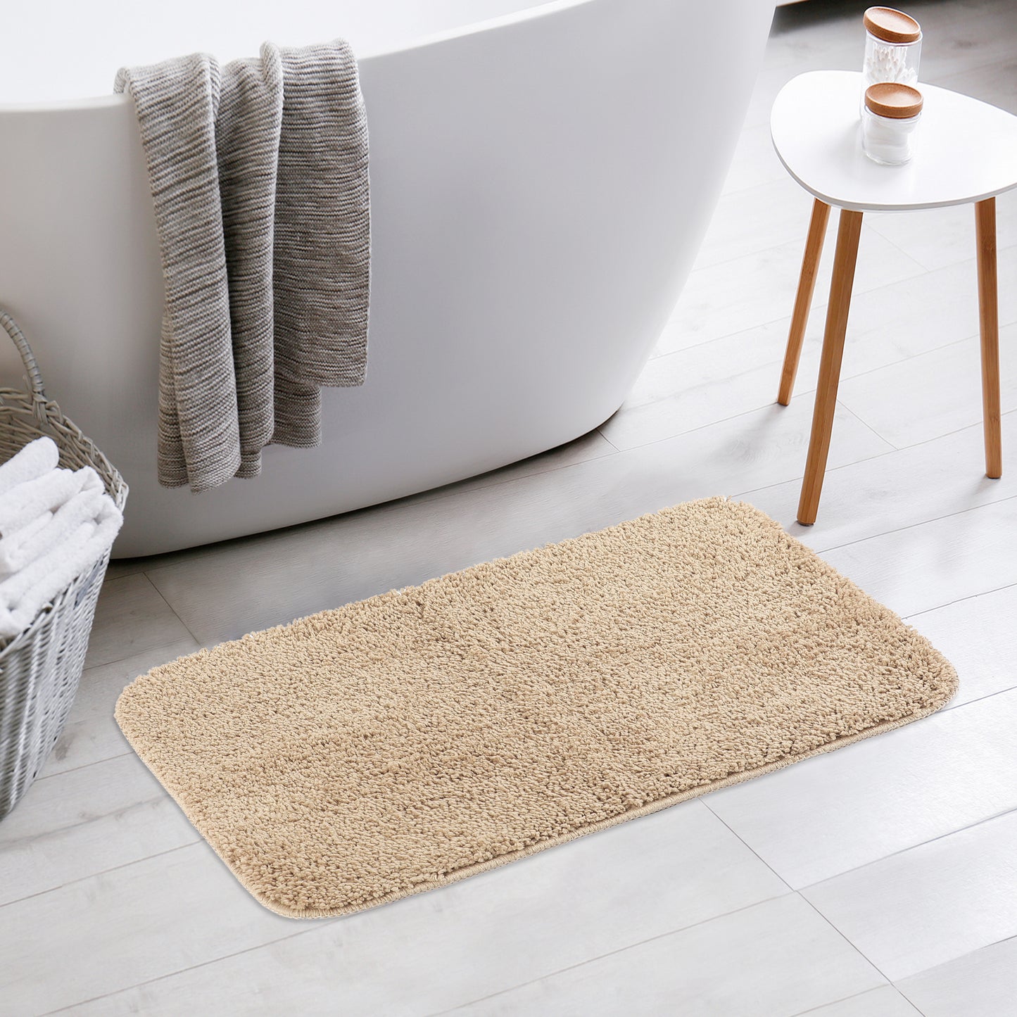 Bathroom Rugs, Soft Plush Non Slip Extra Quick Dry Anti Skid Shaggy Bath Mats