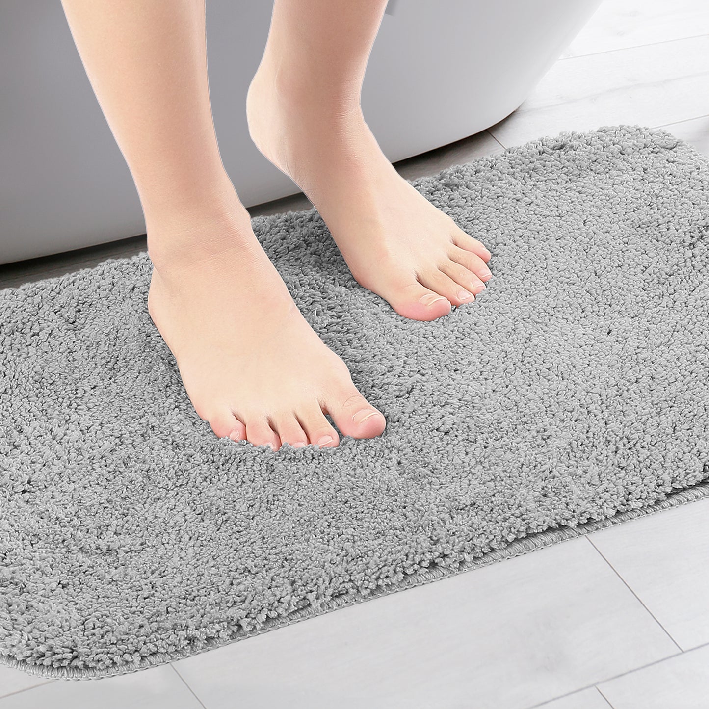 Bathroom Rugs, Soft Plush Non Slip Extra Quick Dry Anti Skid Shaggy Bath Mats
