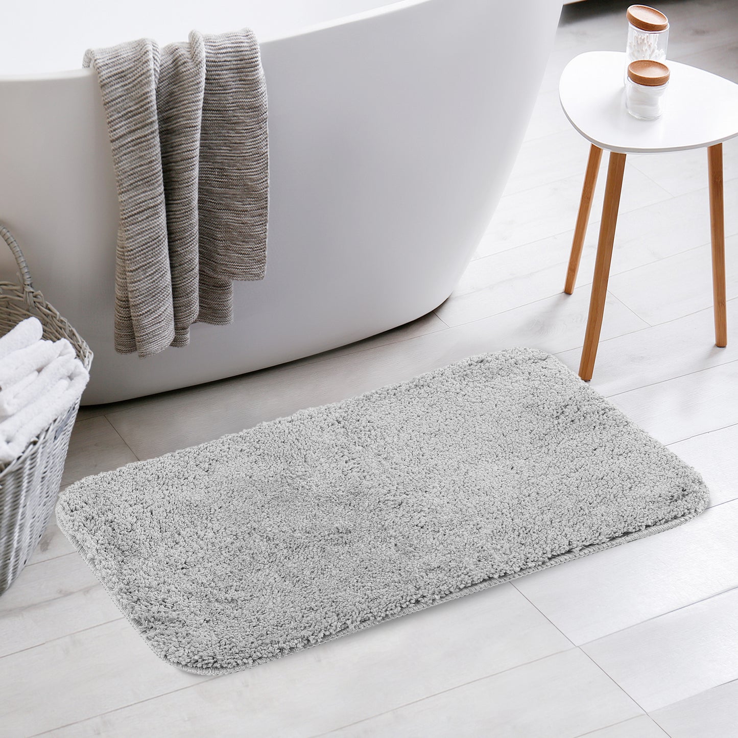 Bathroom Rugs, Soft Plush Non Slip Extra Quick Dry Anti Skid Shaggy Bath Mats