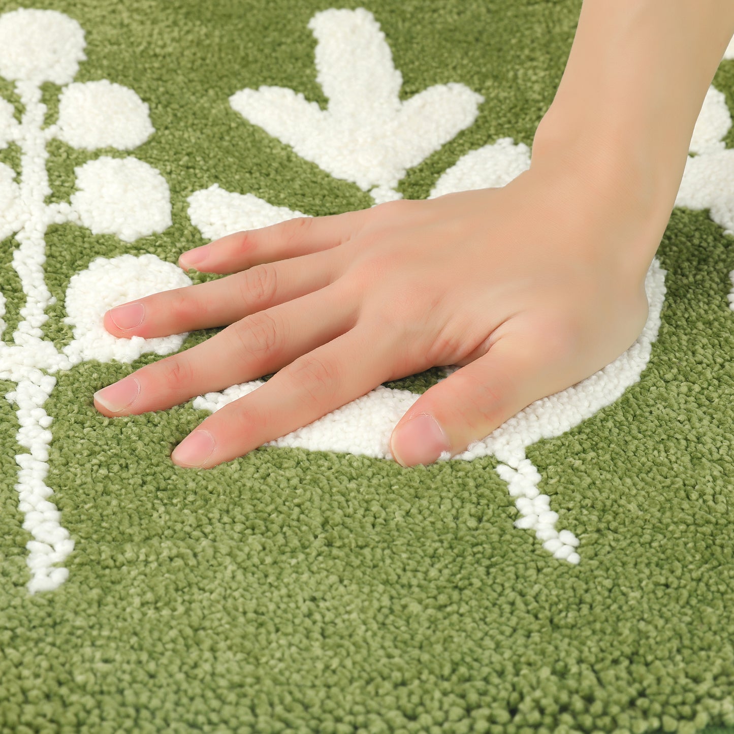 Bathroom Rugs Soft Plush & Fluffy Non Slip Extra Thick Microfiber Printing Bath Mats