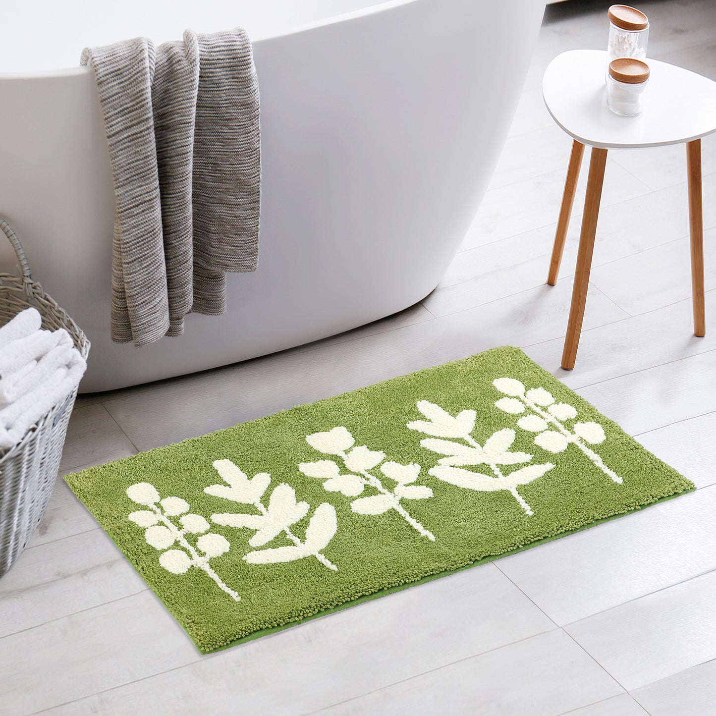 Bathroom Rugs Soft Plush & Fluffy Non Slip Extra Thick Microfiber Printing Bath Mats