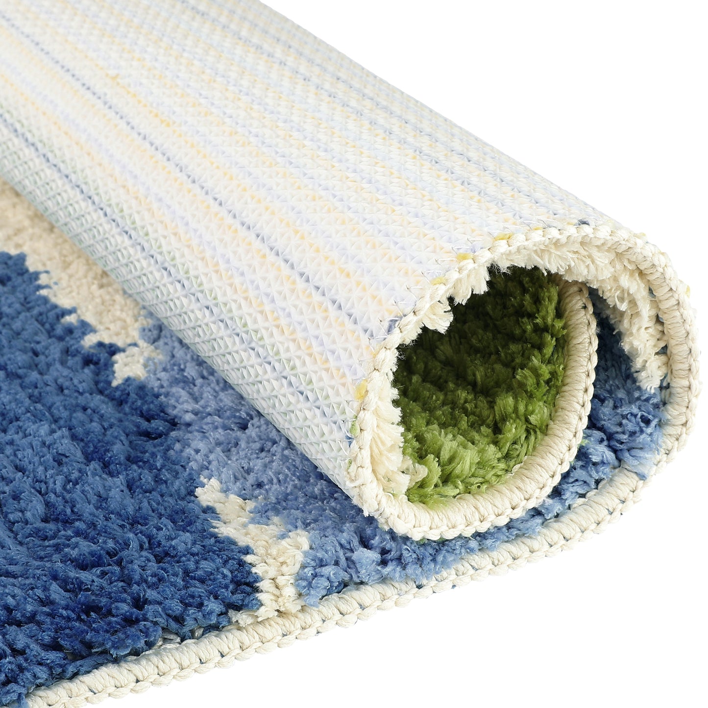 Bathroom Rugs Soft Plush & Fluffy Non Slip Extra Thick Microfiber Printing Bath Mats
