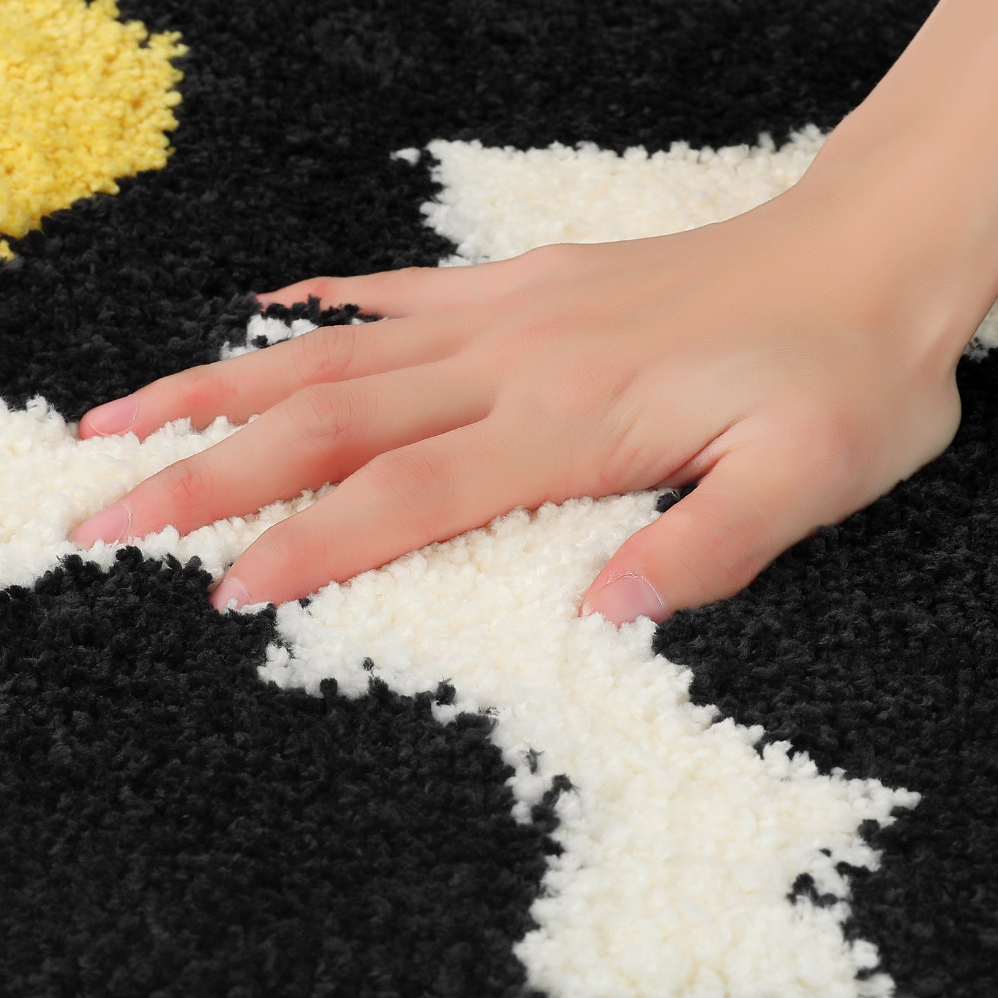 Bathroom Rugs Soft Plush & Fluffy Non Slip Extra Thick Microfiber Printing Bath Mats