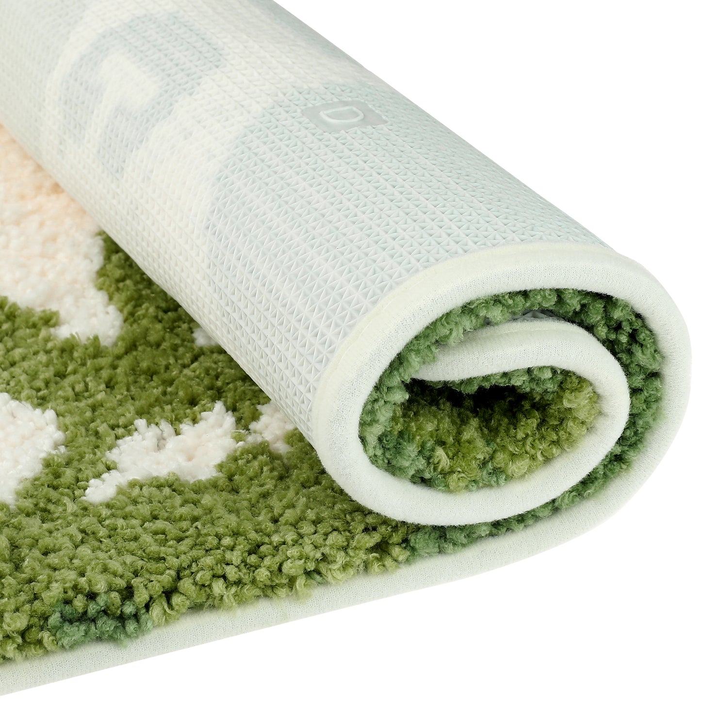 Bathroom Rugs, Soft Plush Non Slip Printing Quick Dry Reversible Microfiber Bath Mats