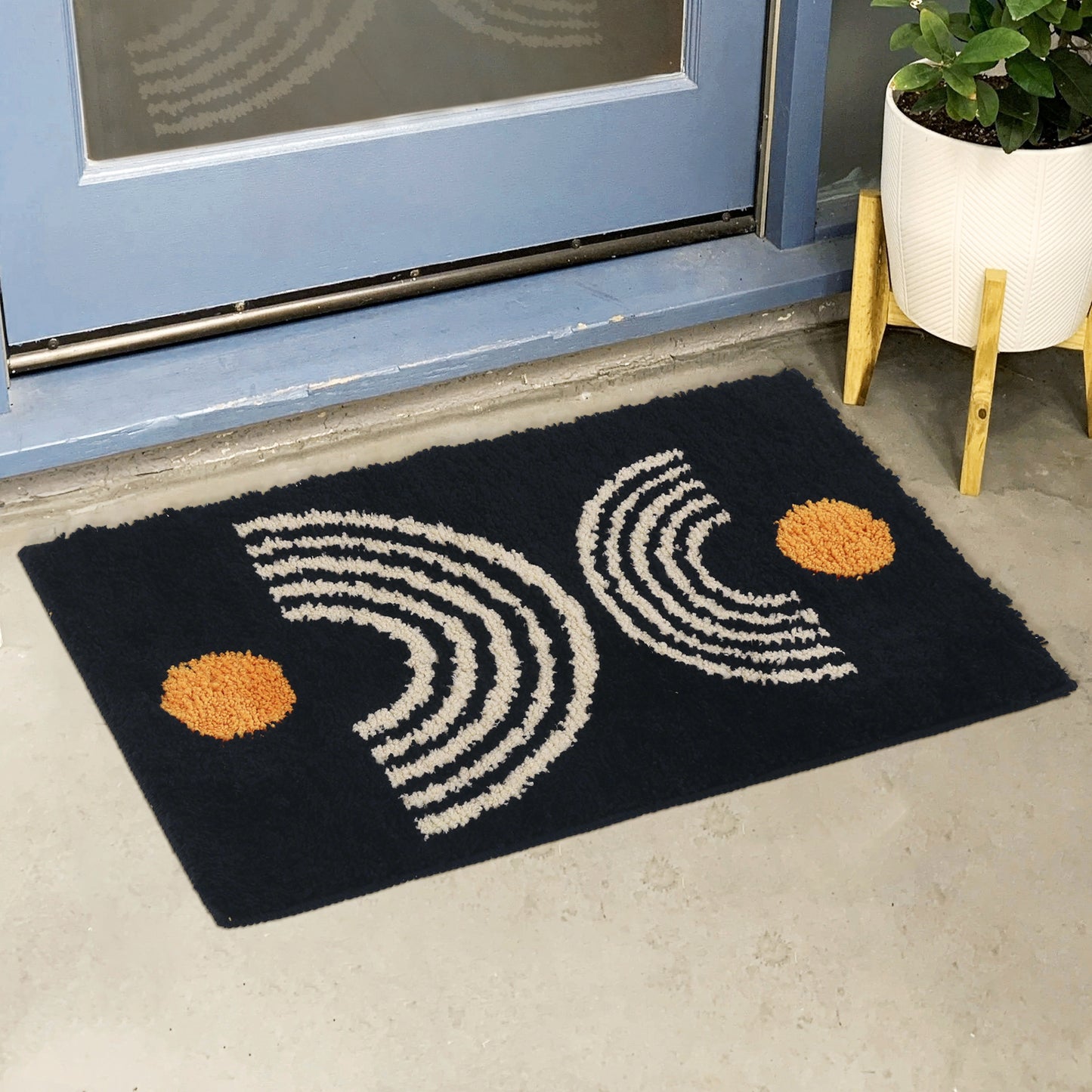 Indoor Door Mat Non-Slip Absorbent Resist Dirt Entrance Mat Soft Fluffy Carpet Outdoor Doormats