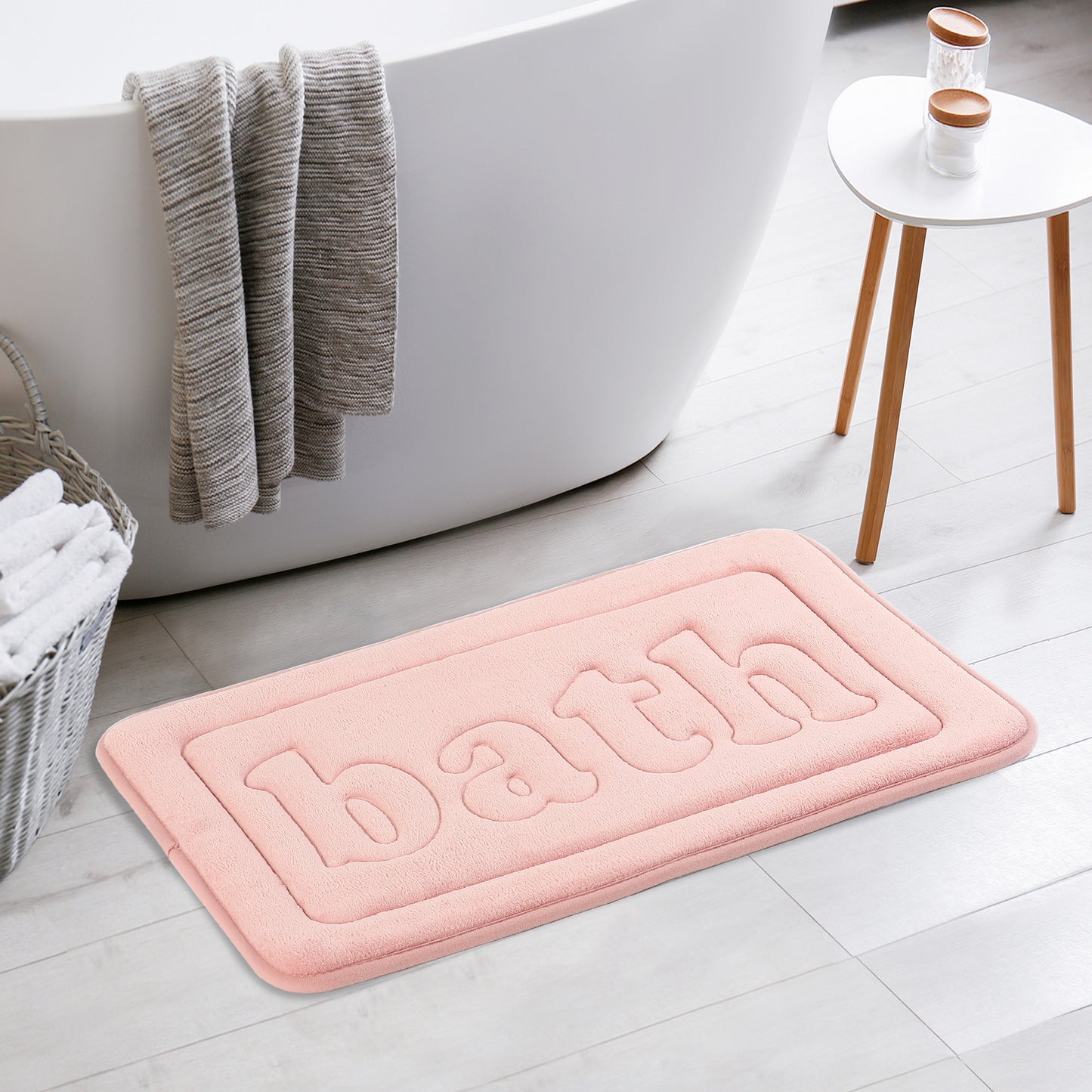 Memory Foam Bathroom Rugs, Non Skid Bottom Water Absorbent Quick Dry Bath Mats