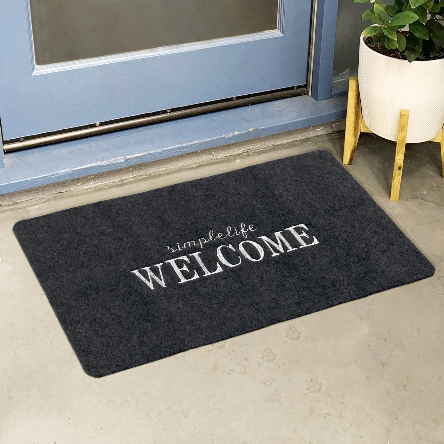 Door Mat Non Slip Indoor Outdoor Doormats Rubber Backing for Durable Resistant Rugs