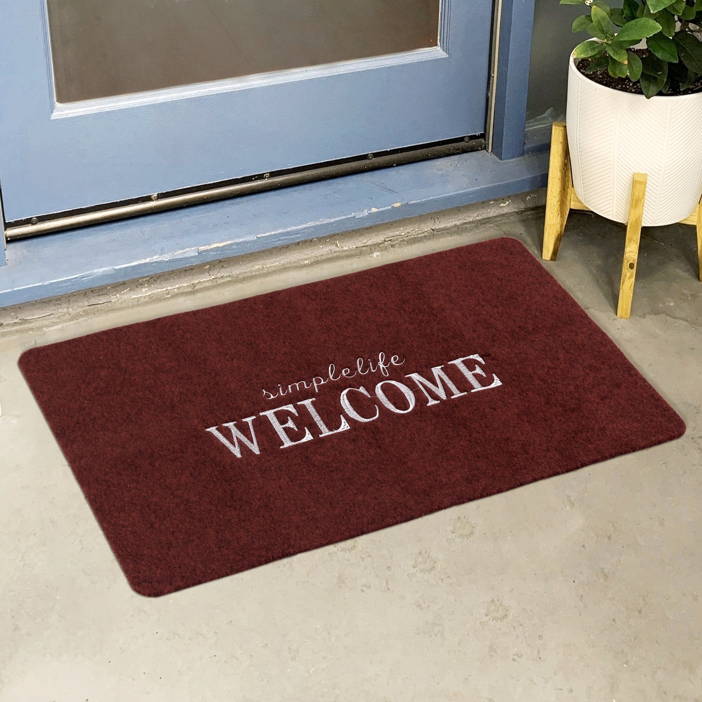 Door Mat Non Slip Indoor Outdoor Doormats Rubber Backing for Durable Resistant Rugs