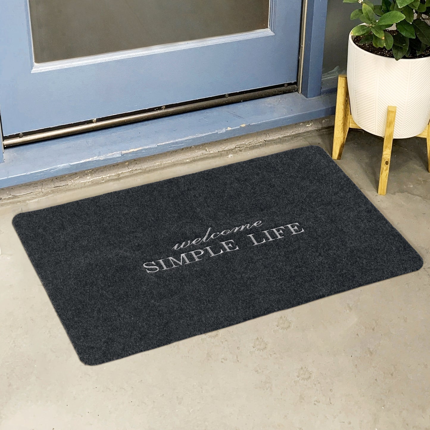 Door Mat Non Slip Indoor Outdoor Doormats Rubber Backing for Durable Resistant Rugs