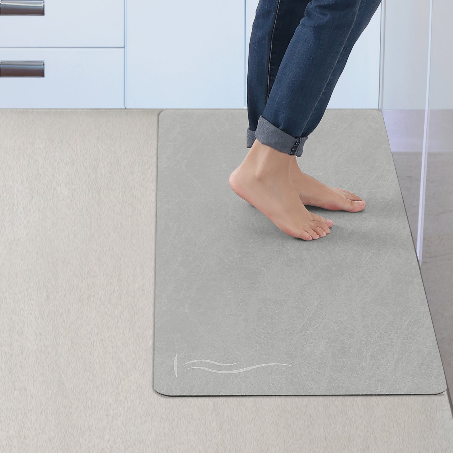 Modern Anti Slip Kitchen Mat 1 Piece Non Skid Cushioned for Floor Waterproof Comfort Kithchen Mats