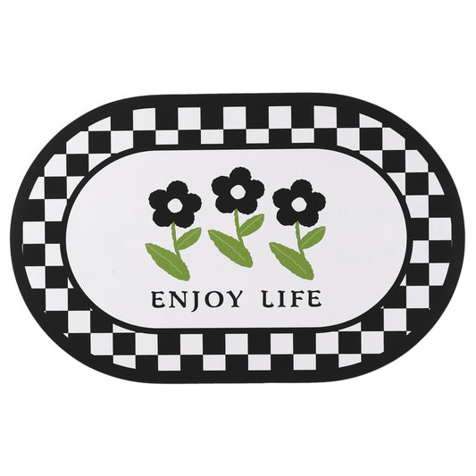 Floral Bath Mat, Bath Rugs Non-Slip Absorbent Washable, Bath Mats for Bathroom Floor