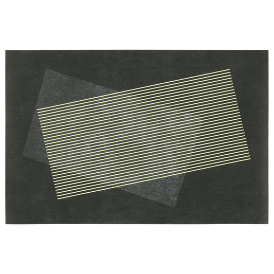 Geometric Bath Mat, Modern Abstract Retro Mid Century Bathroom Rugs for Home Decoration