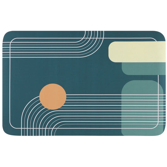 Bath Mat Rug, Abstract Non-Slip Absorbent Bathroom Floor Mat for Shower Bathtub
