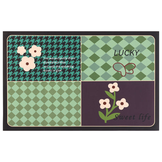 Bath Mat Rug, Abstract Non-Slip Absorbent Bathroom Floor Mat for Shower Bathtub