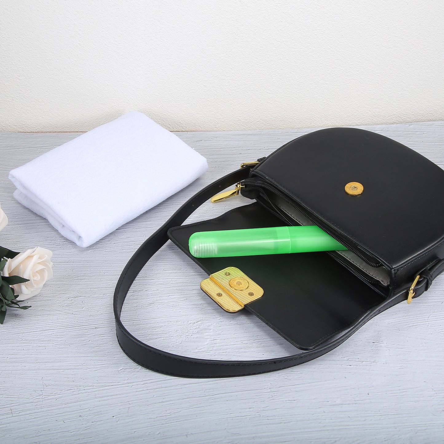 2 Pcs Lightweight Small Traveling Toothbrush Case, 7.48"x1.06" Green