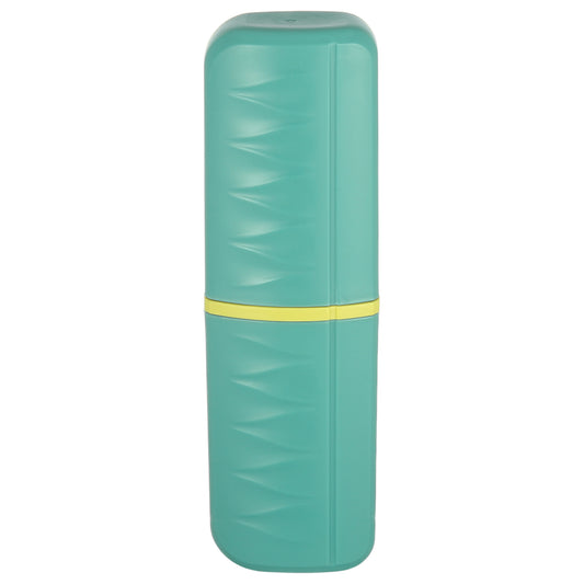 Lightweight Plastic Traveling Toothbrush Holders Case, 2.36"x1.57"x7.87" Green
