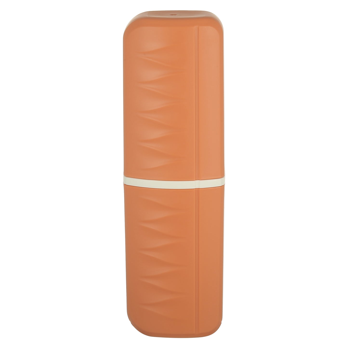 Lightweight Plastic Traveling Toothbrush Holders Case, 2.36"x1.57"x7.87" Orange