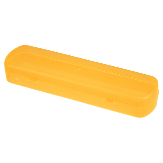 Plastic Lightweight Traveling Toothbrush Holders Case, 2.17"x1.38"x8.07" Orange