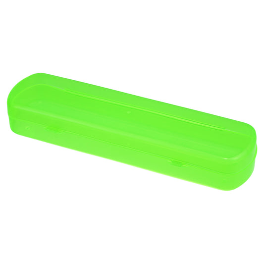 Plastic Lightweight Traveling Toothbrush Holders Case, 2.17"x1.38"x8.07" Green