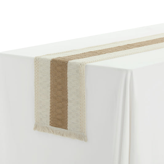 Camino de mesa rústico con borlas para decoración del hogar, 1 paquete