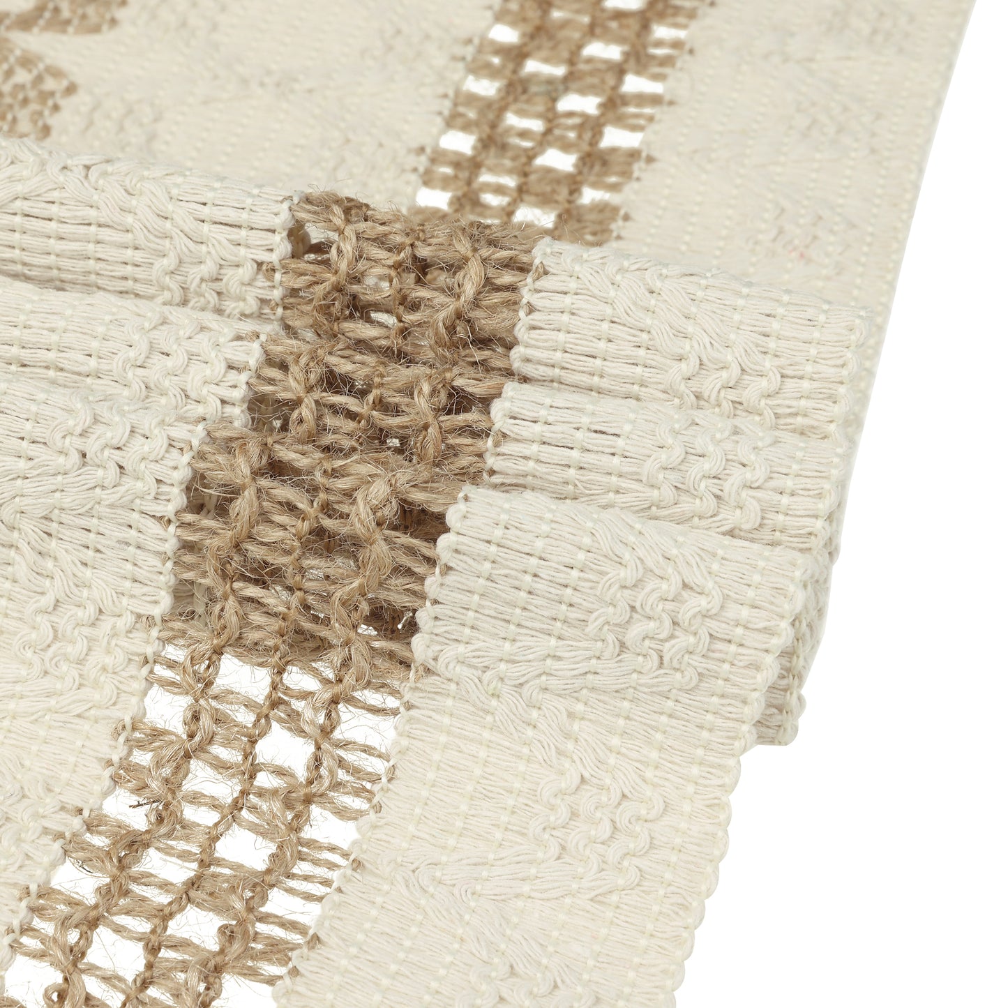 1 Pack Table Runner, Home Decor Rustic Table Runner with Tassels
